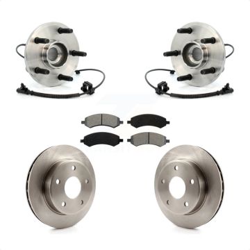Front Hub Bearing Assembly Brake Rotor And Pad Kit For Dakota Dodge Ram Mitsubishi Raider KBB-105650