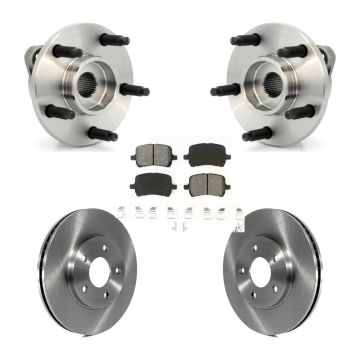 Front Hub Bearing Assembly Disc Brake Rotors And Semi-Metallic Pads Kit For Chevrolet HHR KBB-105655