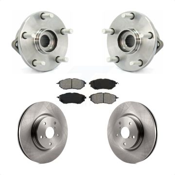 Front Hub Bearing Assembly Disc Brake Rotors And Pads Kit For 2008-2014 Subaru Tribeca KBB-105659