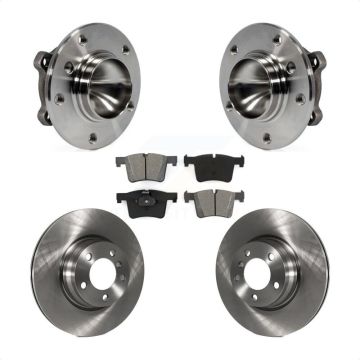 Front Hub Bearing Brake Rotor & Pad Kit For 2012 BMW 328i With 330mm Diameter KBB-105678