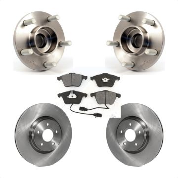 Front Hub Bearing Assembly Disc Brake Rotors And Pads Kit For Volvo S40 V50 C70 KBB-105679