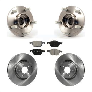Front Hub Bearing Assembly Disc Brake Rotors And Pads Kit For Volvo S40 C30 V50 C70 KBB-105680