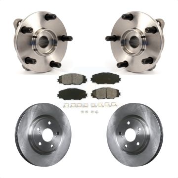 Front Hub Bearing Assembly Disc Brake Rotor & Pad Kit For Toyota RAV4 Scion Corolla iM tC KBB-105681