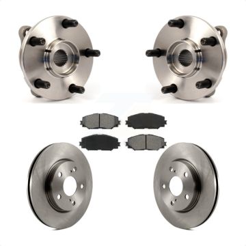 Front Hub Bearing Disc Brake Rotor Pads Kit For Toyota RAV4 Prius V Scion xB Lexus HS250h KBB-105682