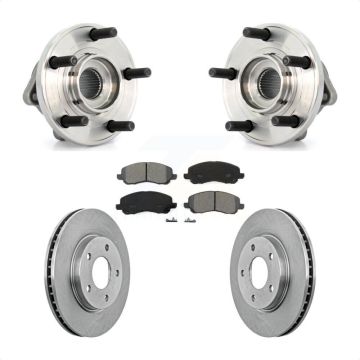Front Hub Bearing Brake Rotor & Pad Kit For Dodge Caliber With 276mm Diameter KBB-105692