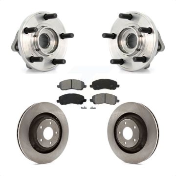 Front Hub Bearing Assembly Brake Rotor And Pad Kit For Chrysler 200 Dodge Caliber Avenger KBB-105695