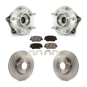 Front Hub Bearing Assembly Disc Brake Rotor And Pads Kit For Hyundai Santa Fe Kia Sorento KBB-105700