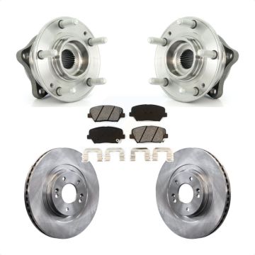 Front Hub Bearing Assembly Brake Rotor And Pad Kit For Hyundai Santa Fe Sport Kia Sorento KBB-105702