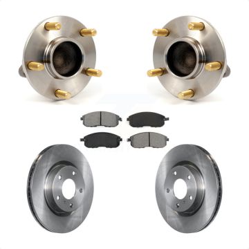 Front Hub Bearing Brake Rotor Pads Kit For Nissan 350Z INFINITI G35 Without Brembo Brakes KBB-105705