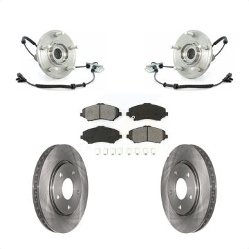 Front Hub Bearing Brake Rotor And Pad Kit For Dodge Grand Caravan Chrysler Town & Country KBB-105713