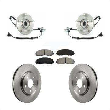 Front Hub Bearing Assembly Disc Brake Rotors And Pads Kit For Volkswagen Routan KBB-105715