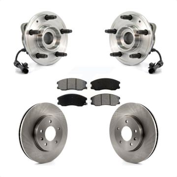 Front Hub Bearing Brake Rotor & Pads Kit For Chevrolet Equinox Pontiac Torrent Saturn Vue KBB-105722