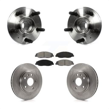 Front Hub Bearing Brake Rotor & Pads Kit For Cadillac CTS With 315mm Diameter KBB-105728