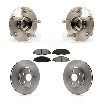 Front Hub Bearing Assembly Disc Brake Rotors And Semi-Metallic Pads Kit For Cadillac CTS KBB-105730