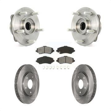 Front Hub Bearing Assembly Disc Brake Rotors And Semi-Metallic Pads Kit For Dodge Journey KBB-105734