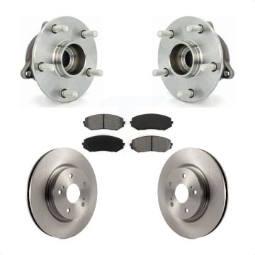 Front Hub Bearing Assembly Disc Brake Rotor And Pad Kit For 2006-2013 Suzuki Grand Vitara KBB-105747