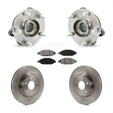Front Hub Bearing Brake Rotor And Pad Kit For Nissan Pathfinder Murano INFINITI QX60 JX35 KBB-105757
