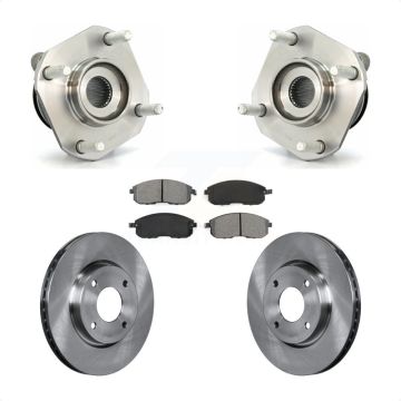 Front Hub Bearing Assembly Disc Brake Rotors And Semi-Metallic Pads Kit For Nissan Sentra KBB-105759