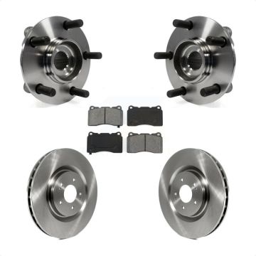 Front Hub Bearing Assembly Disc Brake Rotors And Pads Kit For Mitsubishi Lancer KBB-105764