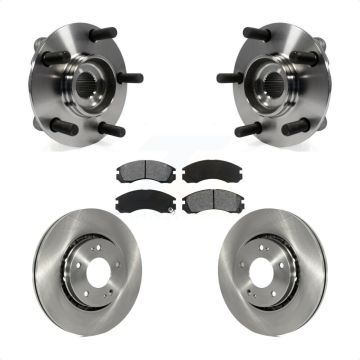 Front Hub Bearing Assembly Disc Brake Rotors And Pads Kit For Mitsubishi Lancer KBB-105765