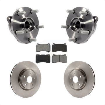 Front Hub Bearing Assembly Disc Brake Rotors And Pads Kit For Subaru Impreza WRX STI KBB-105766