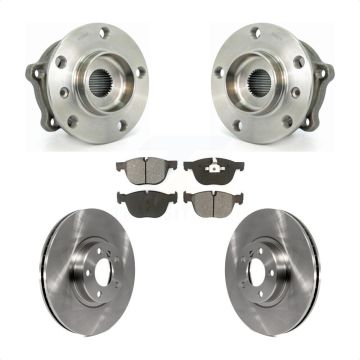 Front Hub Bearing Assembly Disc Brake Rotors And Pads Kit For BMW X5 X6 M12 X 1.5 Thread KBB-105771