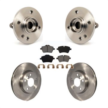Front Hub Bearing Assembly Disc Brake Rotors And Pads Kit For 2014-2015 Mini Cooper 1.6L KBB-105776