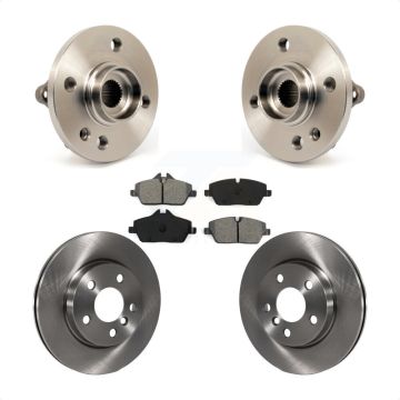 Front Hub Bearing Assembly Disc Brake Rotors And Pads Kit For 2014-2015 Mini Cooper 1.6L KBB-105777