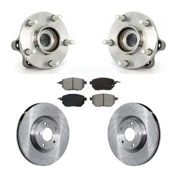 Front Hub Bearing Assembly Disc Brake Rotors And Pads Kit For 2003-2004 Nissan Murano KBB-105779