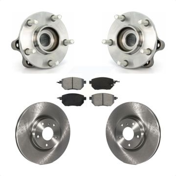 Front Hub Bearing Assembly Disc Brake Rotors And Pads Kit For 2005-2007 Nissan Murano KBB-105780