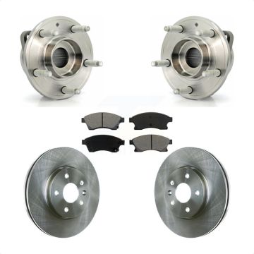 Front Hub Bearing Brake Rotor & Pad Kit For 14-15 Chevrolet Cruze With 16" Factory Wheels KBB-105783