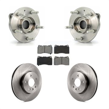 Front Hub Bearing Assembly Disc Brake Rotors And Semi-Metallic Pads Kit For Cadillac ATS KBB-105786