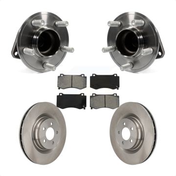 Front Hub Bearing Assembly Brake Rotor Pads Kit For Dodge Charger Challenger Chrysler 300 KBB-105791