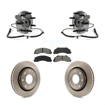 Front Hub Bearing Assembly Disc Brake Rotors And Semi-Metallic Pads Kit For Ford F-150 KBB-105792