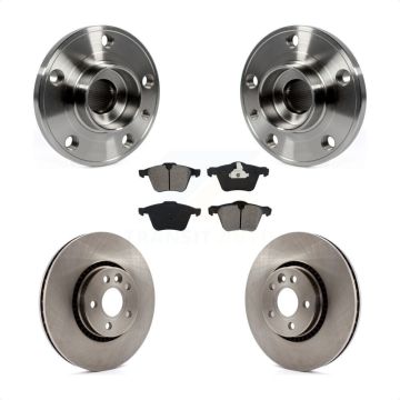 Front Hub Bearing Disc Brake Rotor & Pad Kit For Volvo XC70 S60 V60 S80 Cross Country V70 KBB-105793