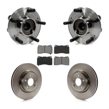 Front Hub Bearing Assembly Disc Brake Rotors And Pads Kit For Hyundai Genesis Coupe KBB-105820