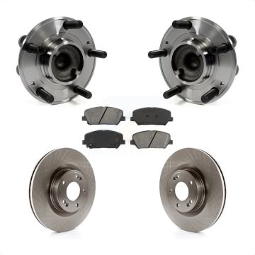 Front Hub Bearing Assembly Disc Brake Rotors And Pads Kit For Hyundai Genesis Coupe KBB-105821