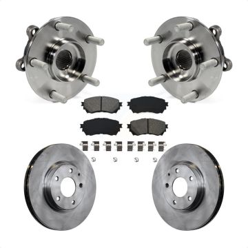 Front Hub Bearing Assembly Disc Brake Rotors And Semi-Metallic Pads Kit For Mazda 6 KBB-105824