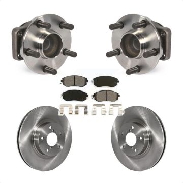 Front Hub Bearing Assembly Disc Brake Rotor & Pad Kit For 2013-2016 Scion FR-S Subaru BRZ KBB-105828