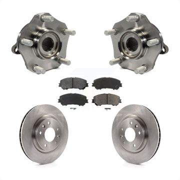 Front Hub Bearing Assembly Disc Brake Rotors And Pads Kit For Nissan Rogue Sport Qashqai KBB-105835