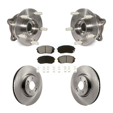 Front Hub Bearing Assembly Disc Brake Rotor Pad Kit For Hyundai Tucson Sonata Kia Cadenza KBB-105849