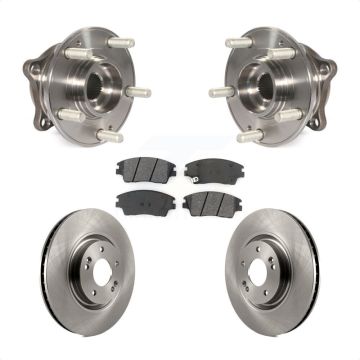 Front Hub Bearing Assembly Disc Brake Rotors And Semi-Metallic Pads Kit For Kia Sportage KBB-105850