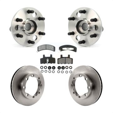 Front Hub Bearing Brake Rotor Pads Kit For K1500 Suburban Chevrolet GMC With 8 Lug Wheels KBB-105856