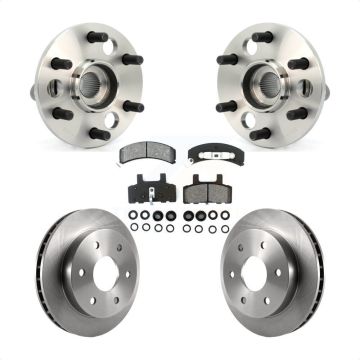 Front Hub Bearing Brake Rotor Pad Kit For K1500 GMC Chevrolet K2500 Suburban Blazer Yukon KBB-105857