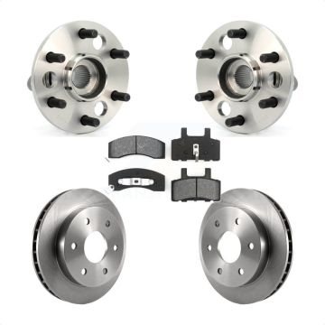 Front Hub Bearing Assembly Brake Rotor And Pad Kit For Chevrolet K2500 Suburban K1500 GMC KBB-105858