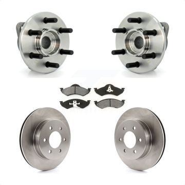 Front Hub Bearing Assembly Disc Brake Rotors And Pads Kit For Dodge Dakota Durango KBB-105862