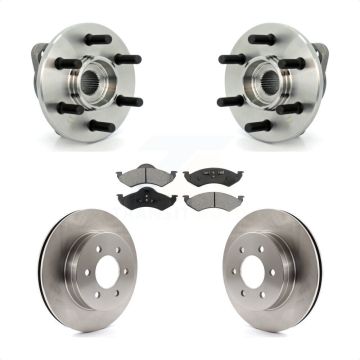 Front Hub Bearing Assembly Disc Brake Rotors And Pads Kit For Dodge Dakota Durango KBB-105863