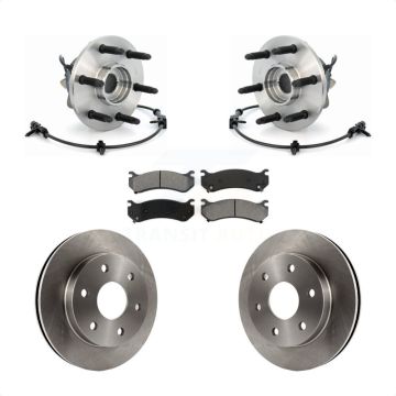 Front Hub Bearing Brake Rotor & Pad Kit For Chevrolet GMC Silverado 1500 Sierra Avalanche KBB-105893