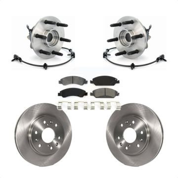 Front Hub Bearing Brake Rotor And Pad Kit For Chevrolet GMC Silverado 1500 Sierra Express KBB-105894