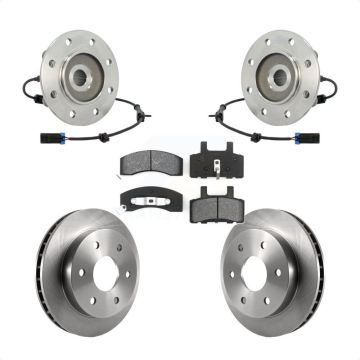 Front Hub Bearing Brake Rotor And Pad Kit For GMC Yukon Chevrolet Tahoe With 8 Lug Wheels KBB-105902